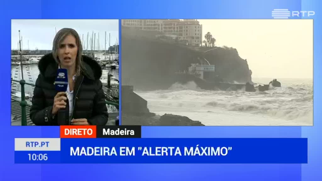 Leslie. Madeira est� em alerta m�ximo