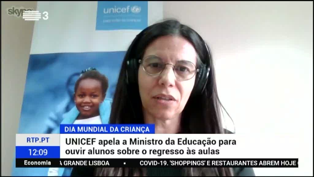 Unicef apela ao Ministro da Educa��o a ouvir alunos antes de decidir o regresso das aulas presenciais