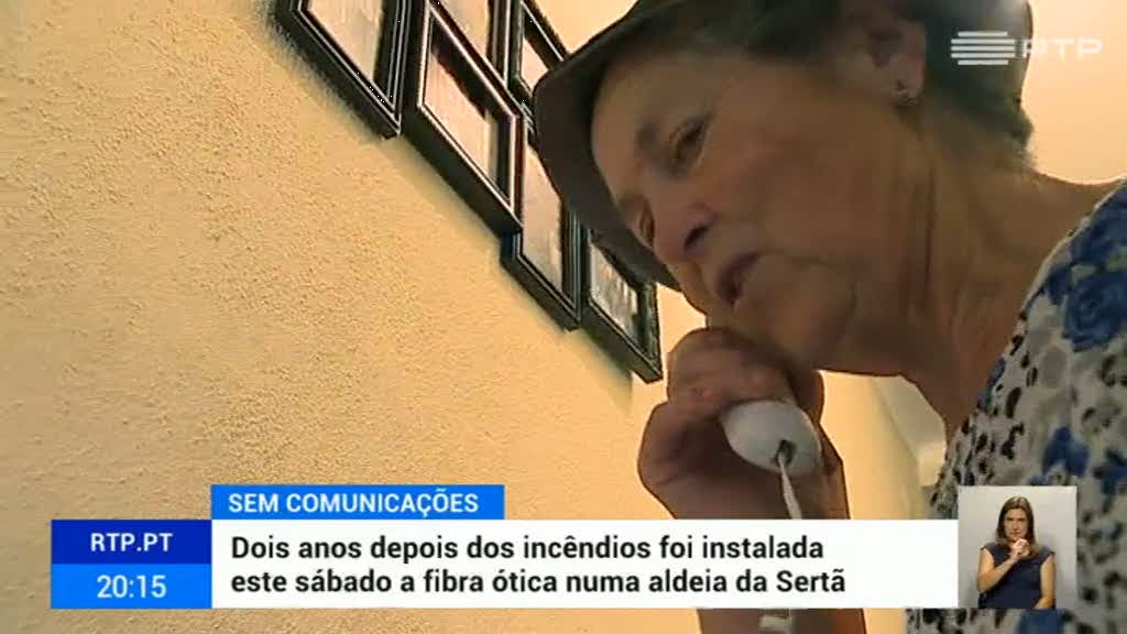 Aldeia da Sert� regressa � rede telef�nica dois anos ap�s inc�ndios