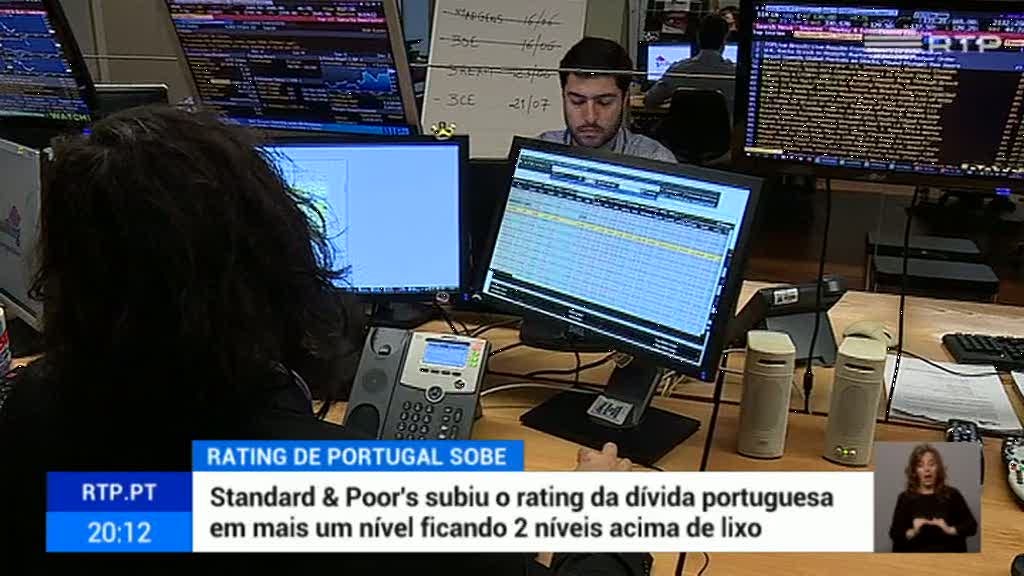 Ag�ncia Standard & Poors sobe rating da d�vida portuguesa