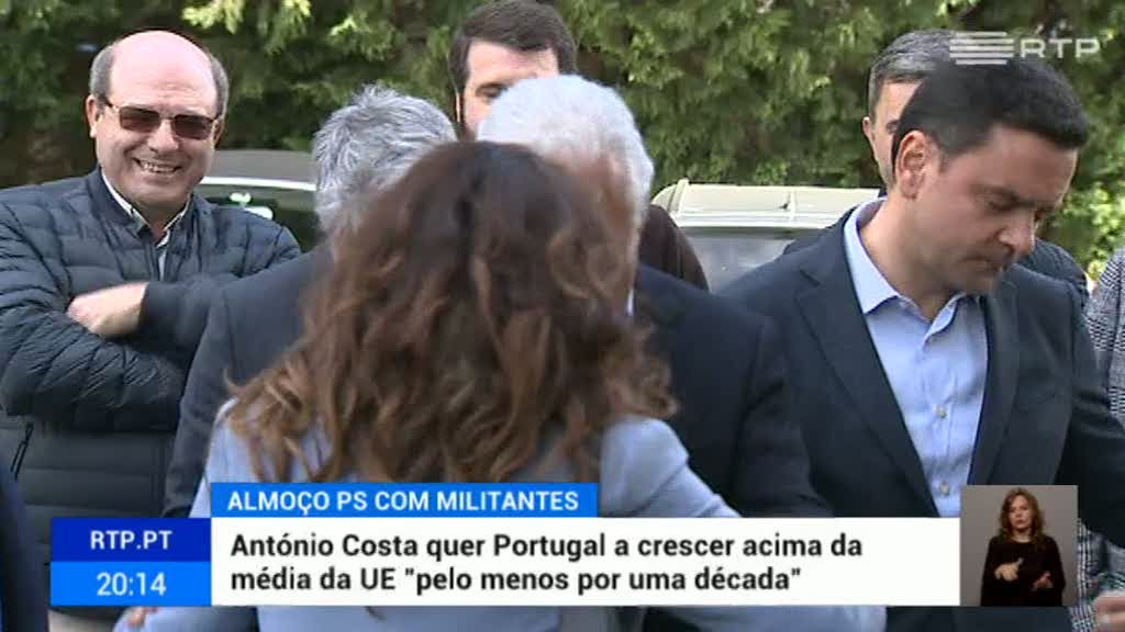 Ant�nio Costa ambiciona crescimento superior � m�dia europeia