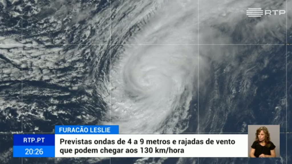 Furac�o Leslie na Madeira