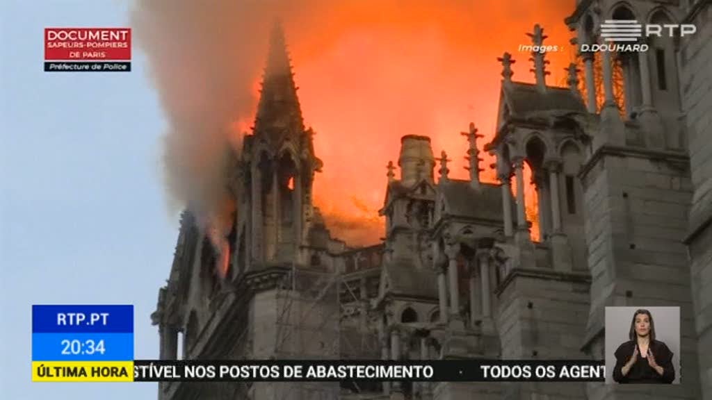 Notre Dame. Entre o rescaldo do inc�ndio e a reconstru��o