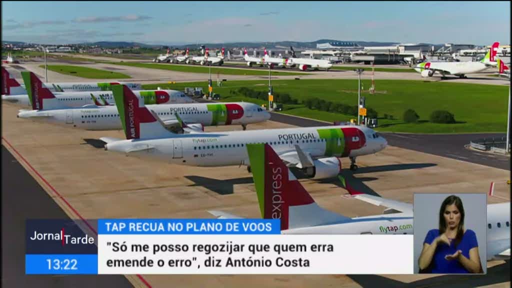 Primeiro-ministro aplaude por TAP ter recuado no plano de retoma de voos