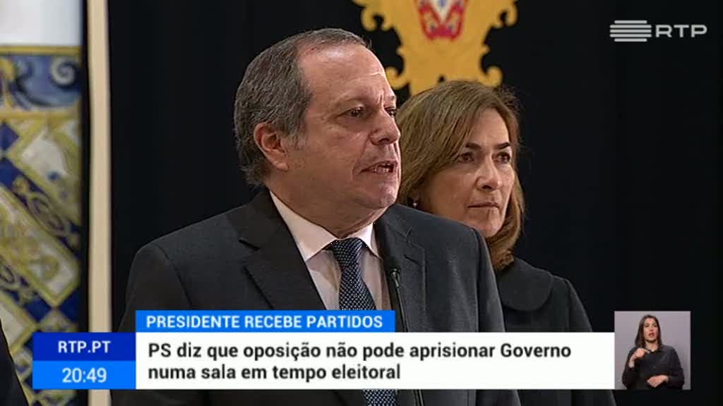 PS diz que oposi��o n�o pode aprisionar Governo numa sala em tempo eleitoral