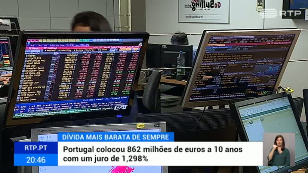 Portugal pede dinheiro emprestado ao juro mais baixo de sempre