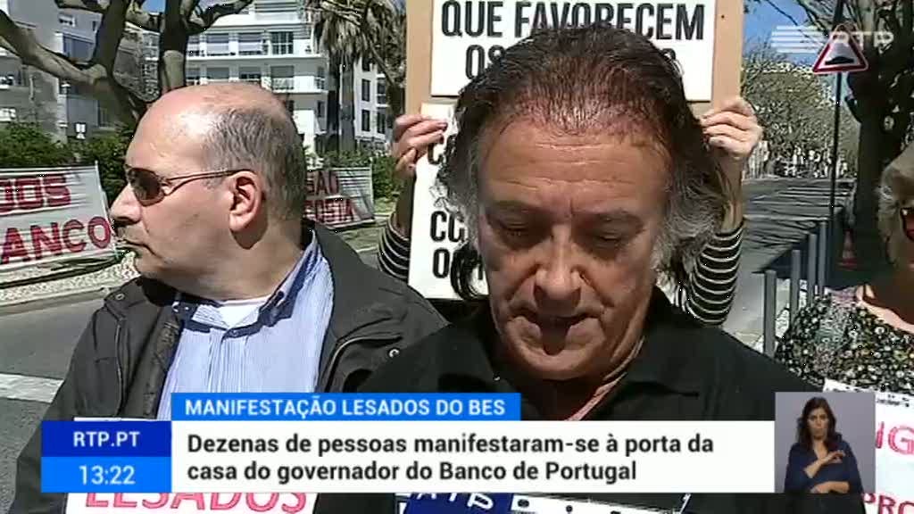 Lesados do BES manifestaram-se em Lisboa