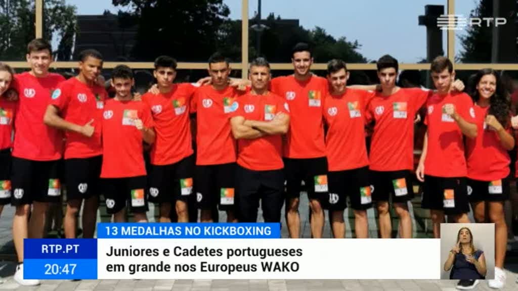 Jovens portugueses conquistam 13 medalhas nos europeus de Kickboxing