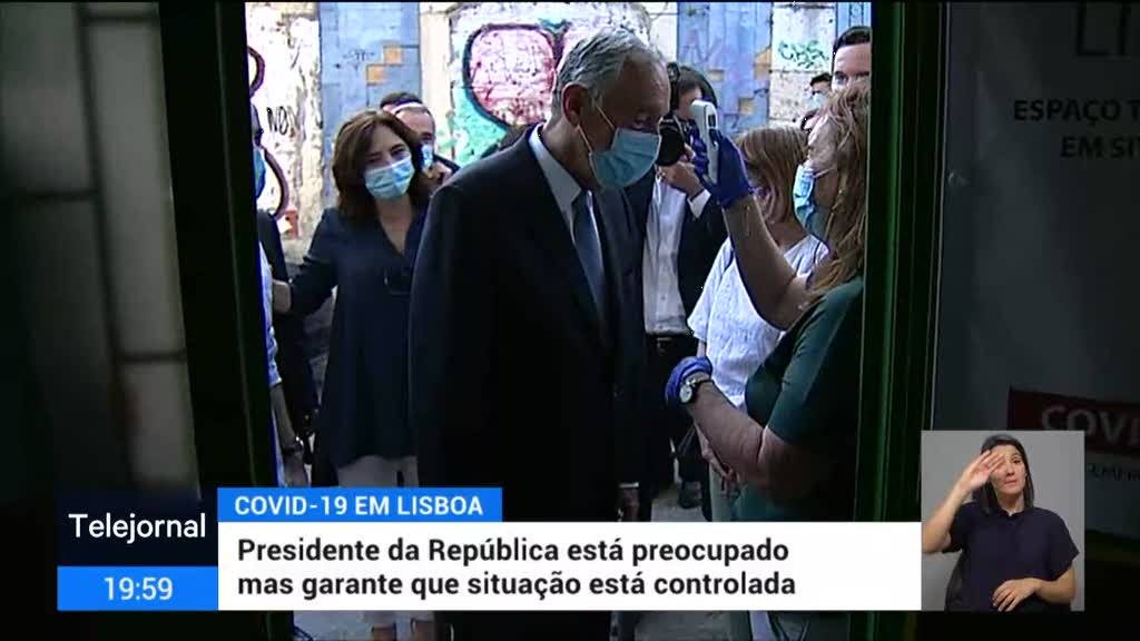 Marcelo nega descontrolo da pandemia em Lisboa e Vale do Tejo