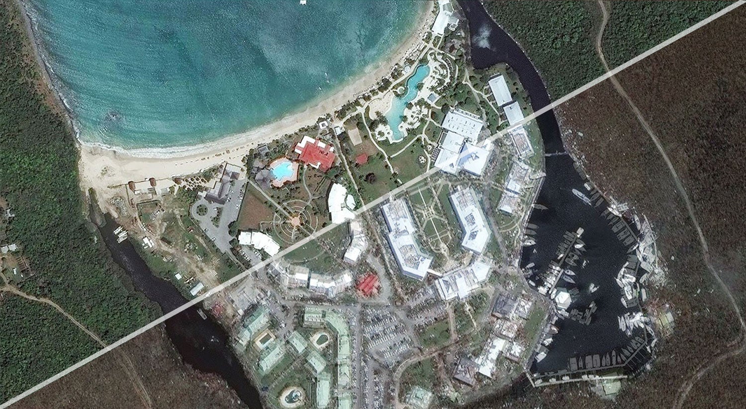 Irma: antes e o depois