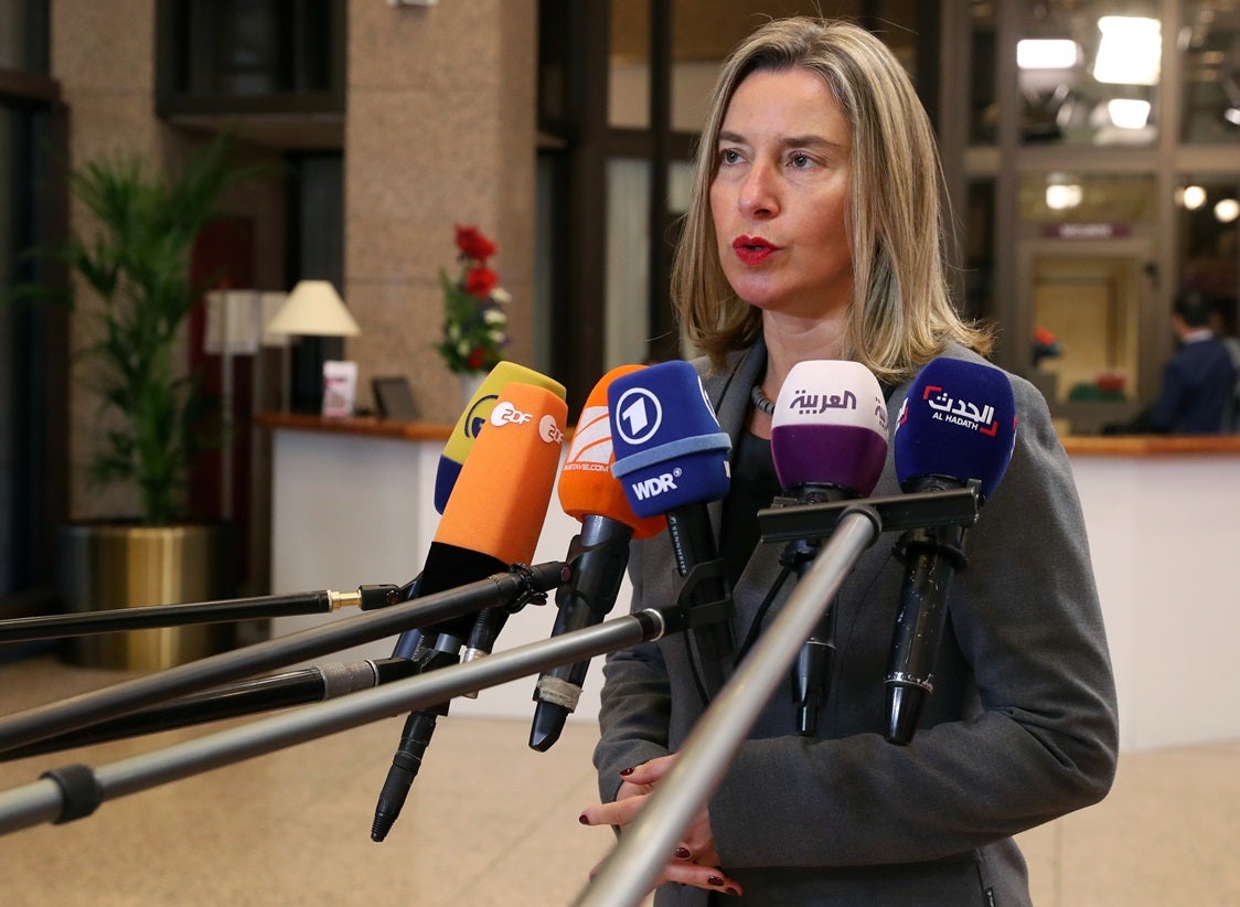 Mogherini garante a Ant�nio Costa total mobiliza��o da UE para ajudar Mo�ambique
