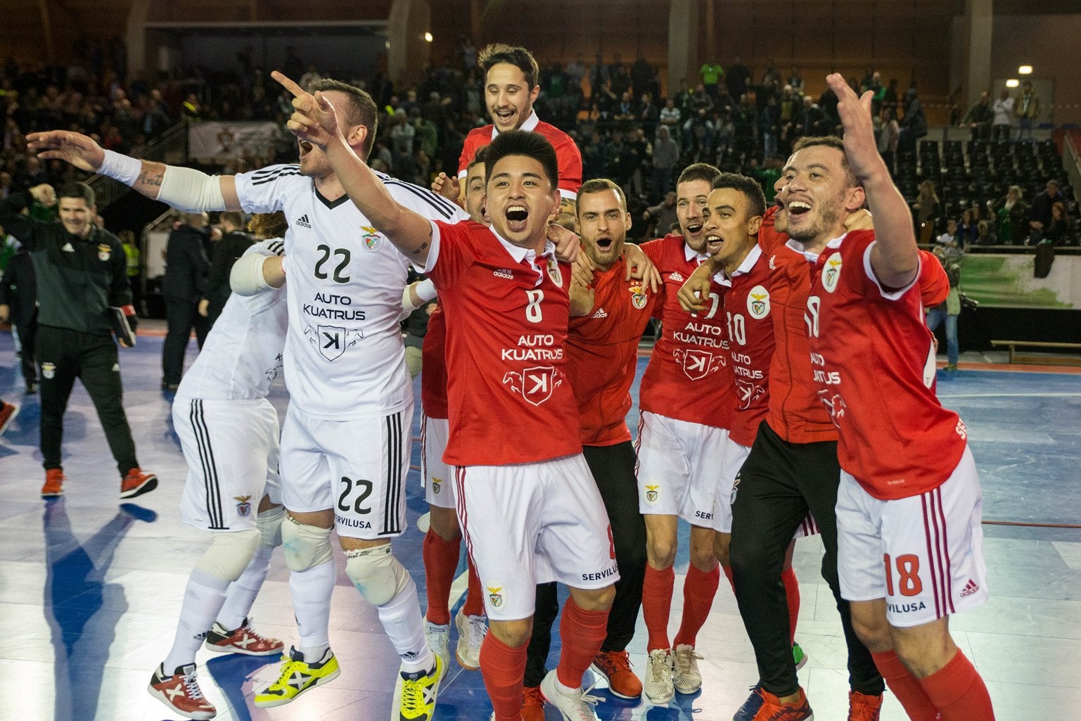 Benfica vence na B�lgica para a Liga dos Campe�es de futsal