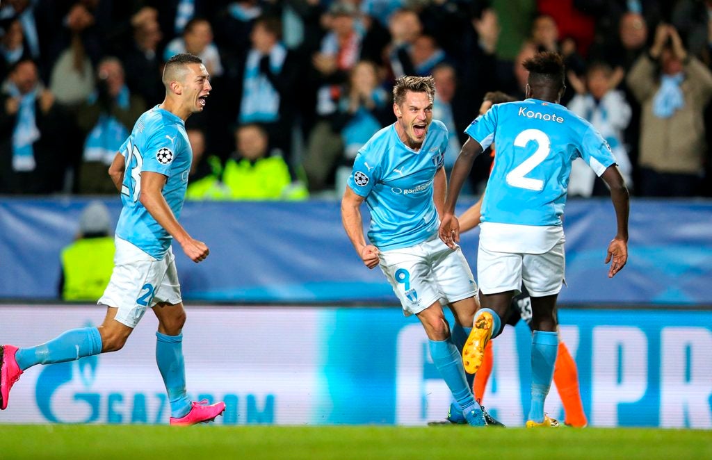 Malmo conquista primeiros pontos na Liga dos Campe�es