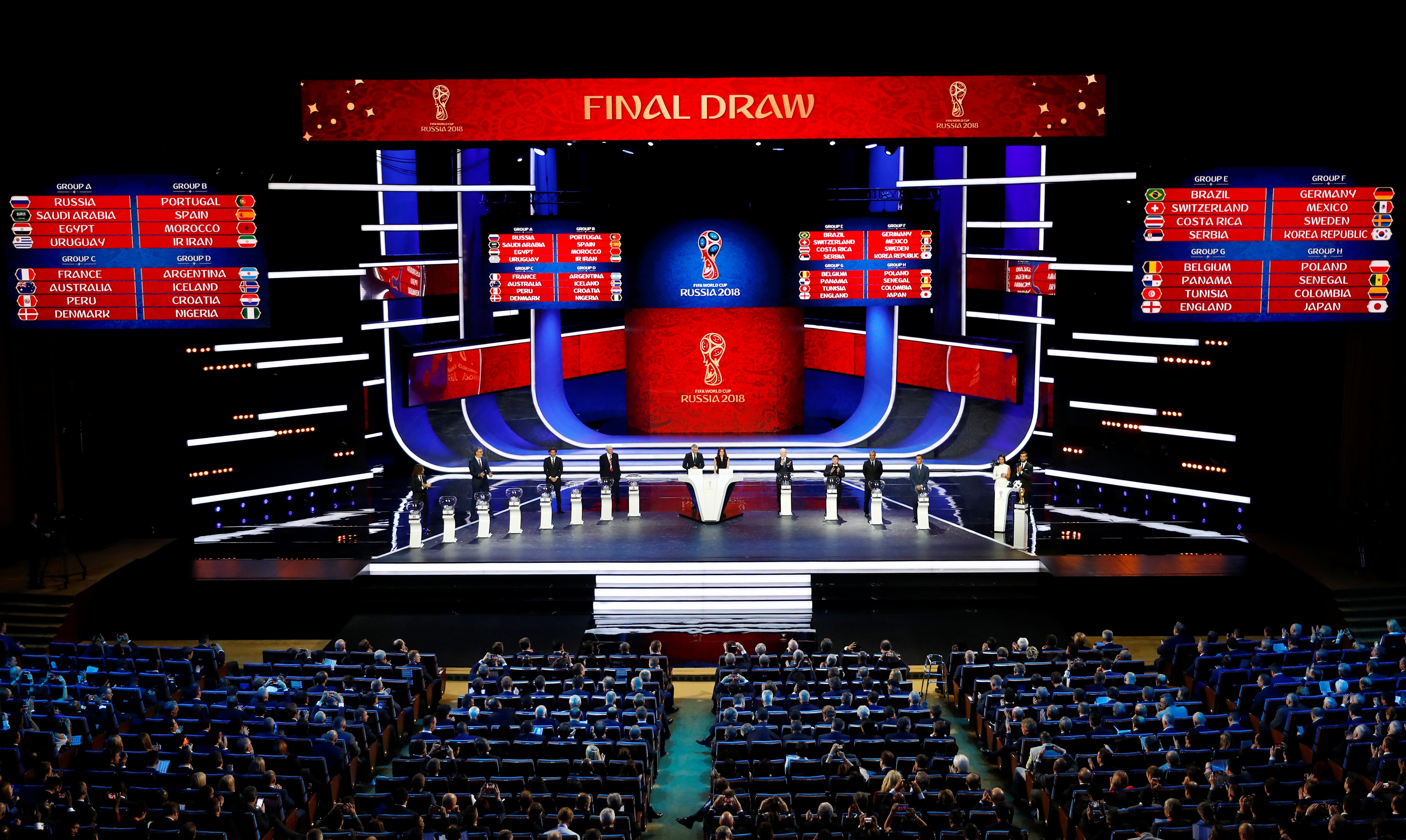 Mundial 2018. Conhe�a os grupos e o calend�rio do campeonato do mundo