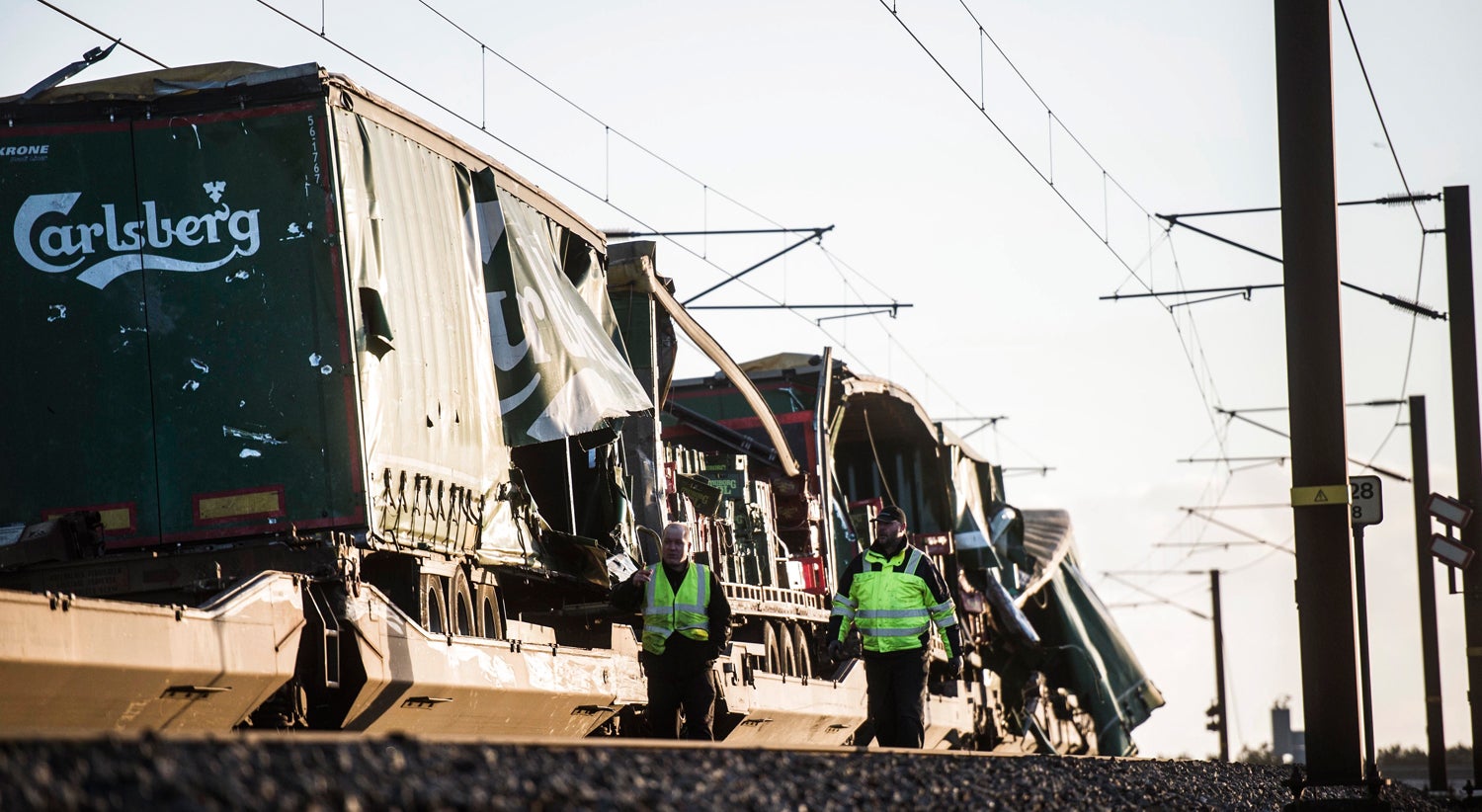 Desastre ferrovi�rio na Dinamarca