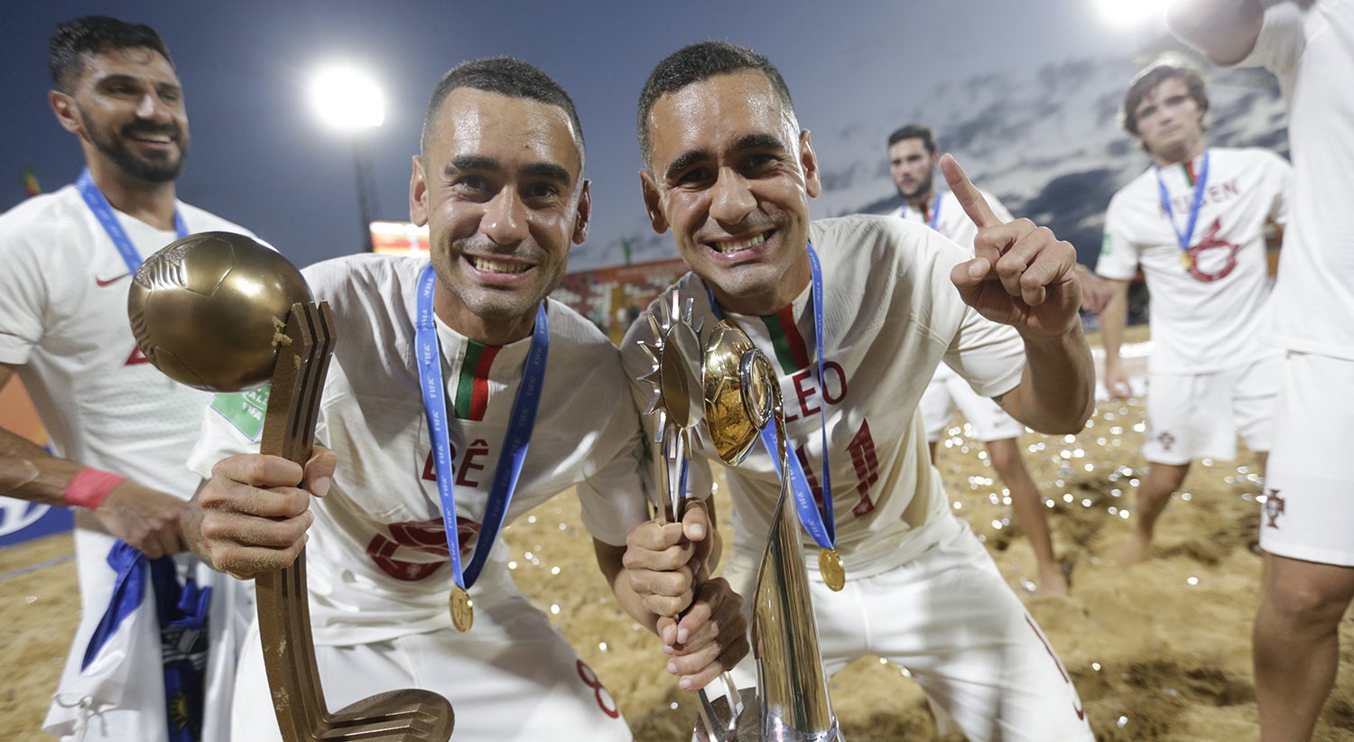 Sele��o portuguesa de futebol de praia conquista o terceiro Campeonato do Mundo