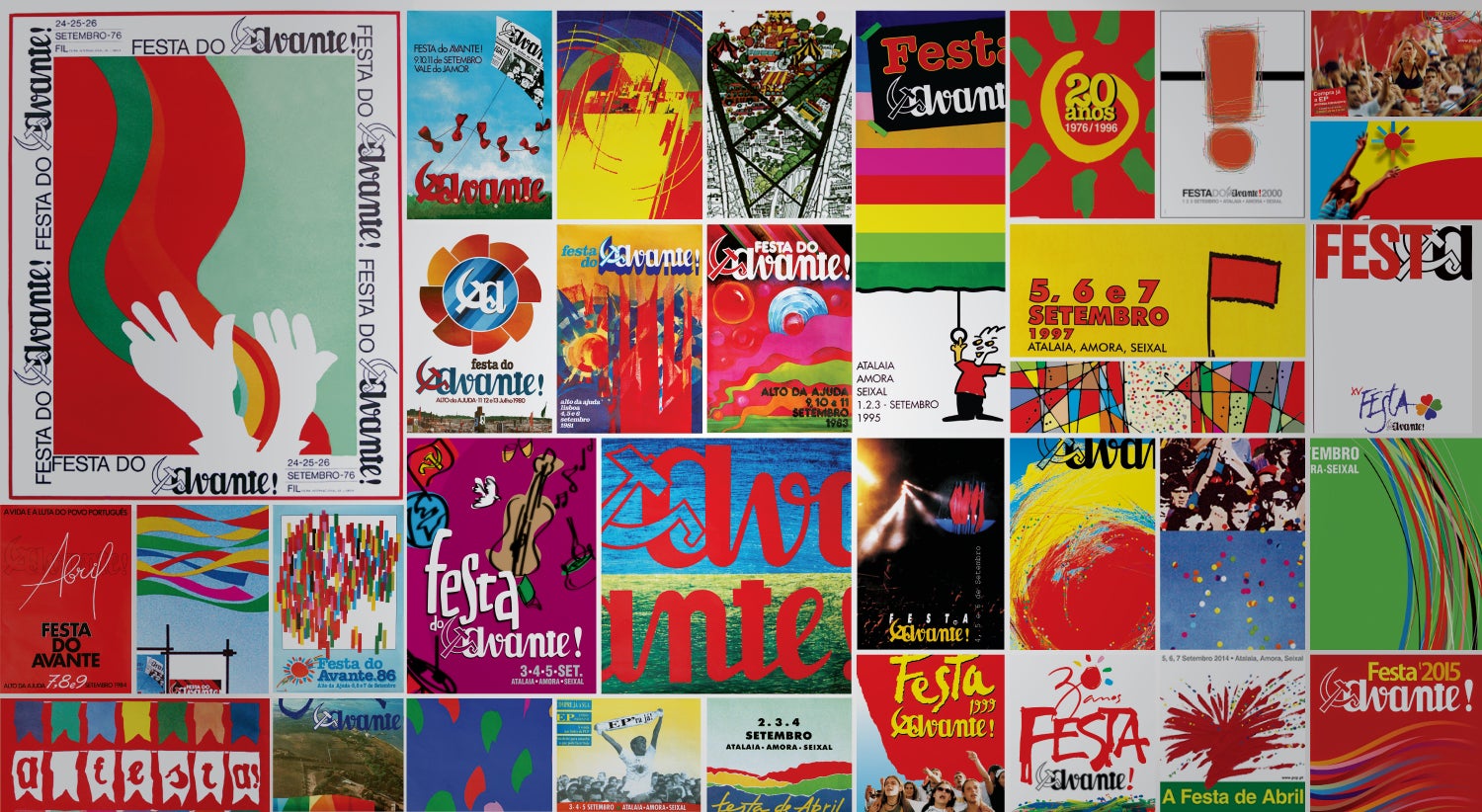 Avante camaradas: 40 anos de festa em 40 cartazes