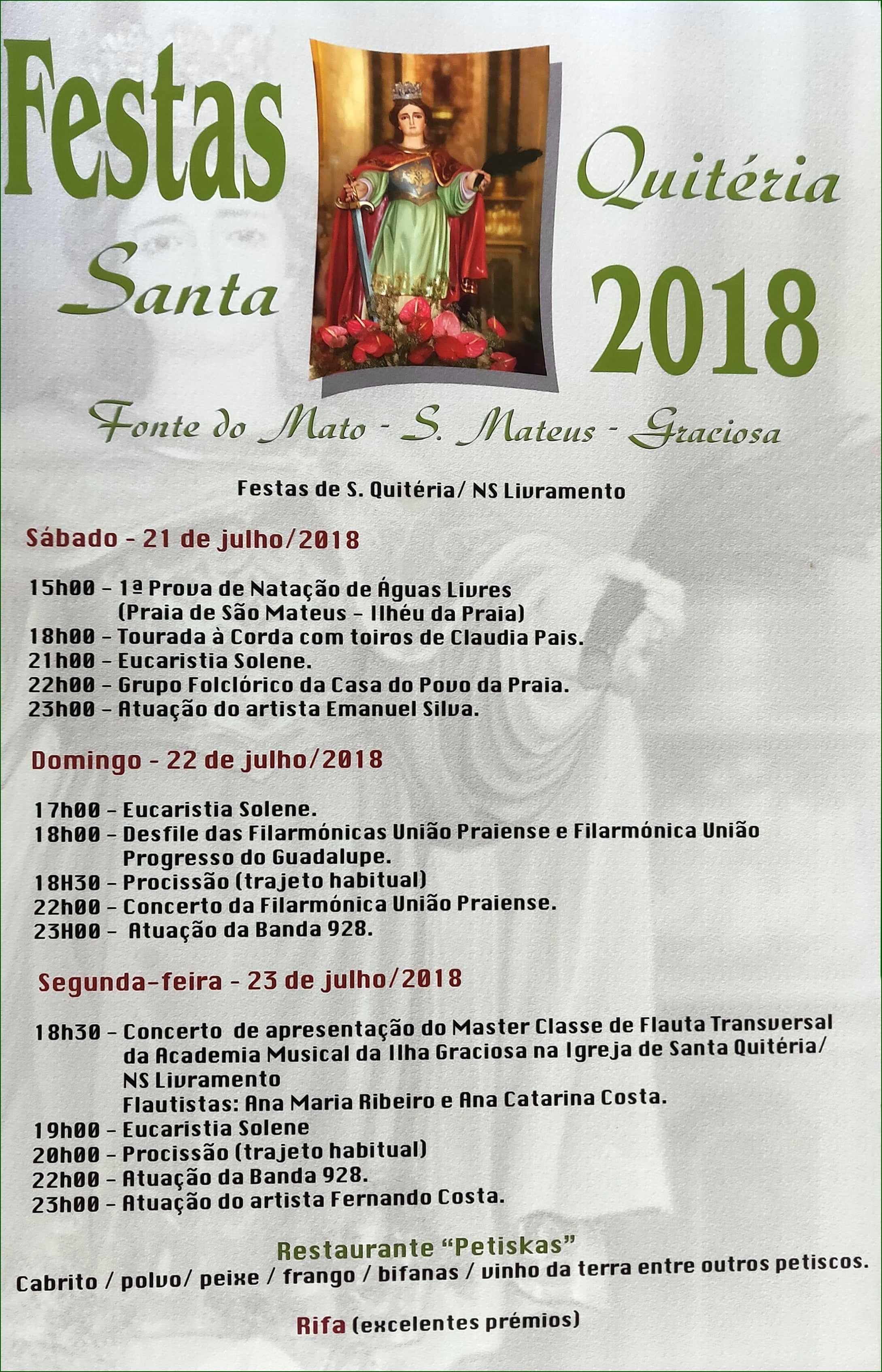 Programa das Festas (Santa Quitéria)