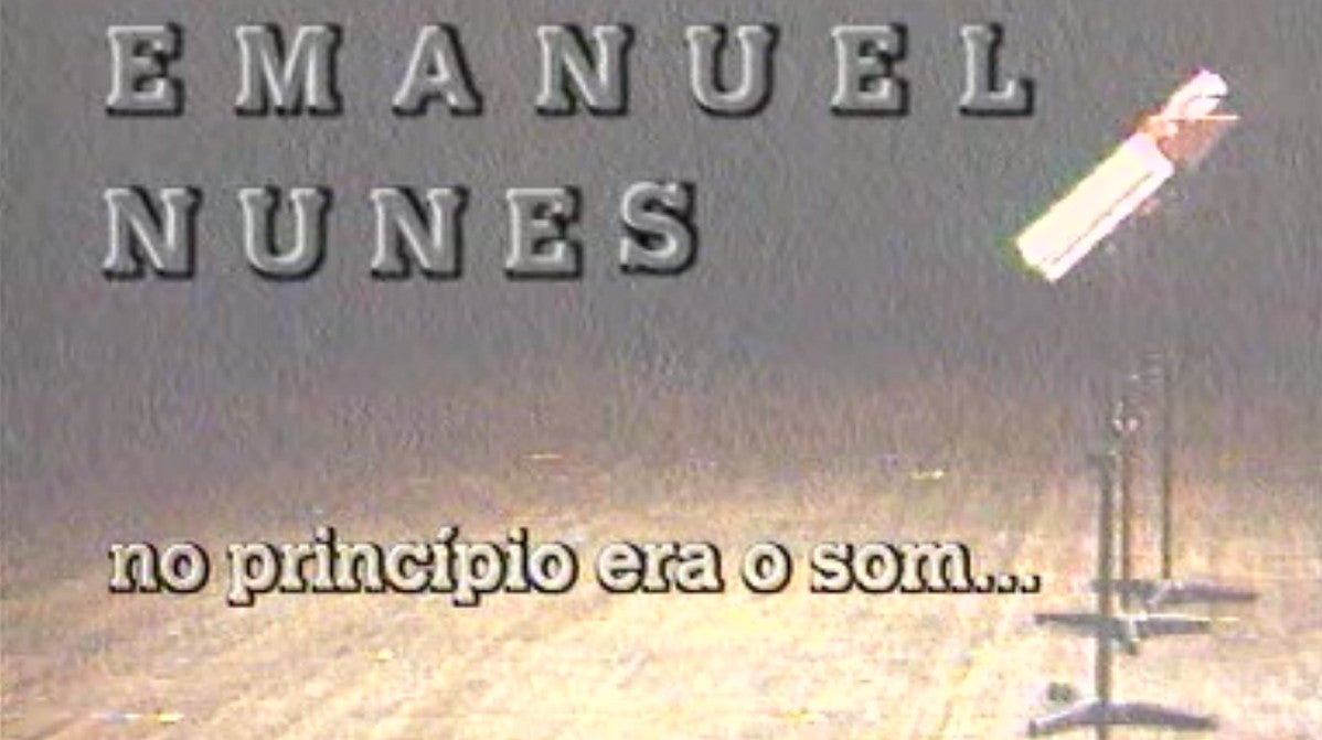 Emanuel Nunes - No Princpio Era o Som