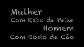 Imagem de Mulher com Rabo de Peixe e Homem com Rosto de Co
