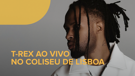 Imagem de T-Rex no Coliseu de Lisboa