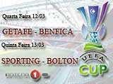 Imagem de Getafe-Benfica e Sporting-Bolton