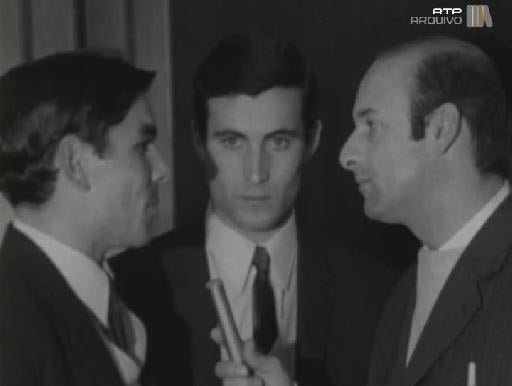 Chegada a Lisboa de Joaquim Agostinho e Leonel Miranda