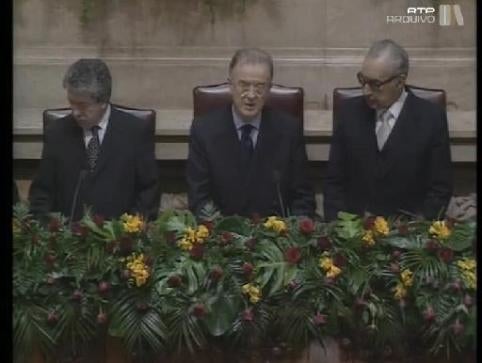 Juramento de Jorge Sampaio no seu segundo mandato como Presidente da República