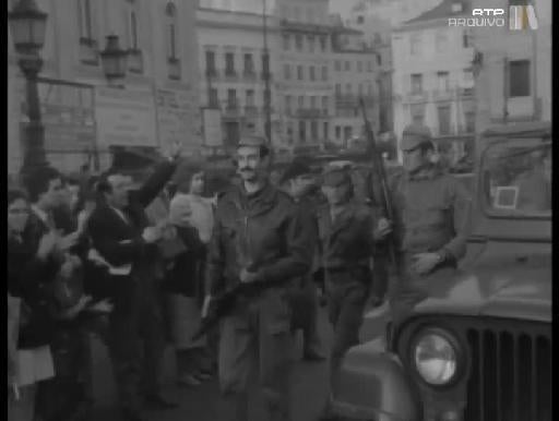 Manifestação de Apoio ao MFA em Lisboa