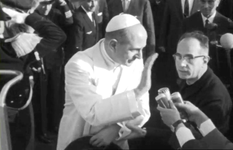 Partida de Paulo VI para Portugal