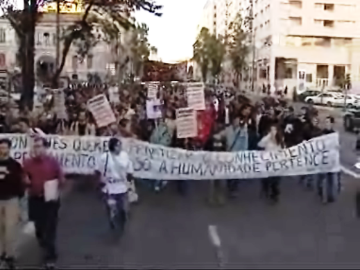 Estudantes contra o aumento das Propinas