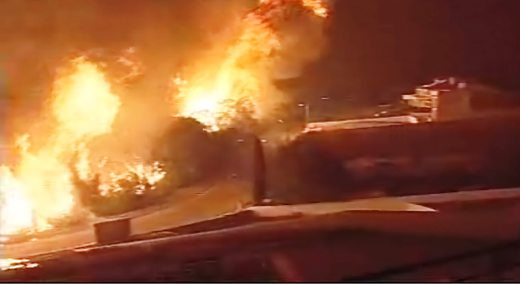 Incêndio Florestal atinge a Cidade de Coimbra