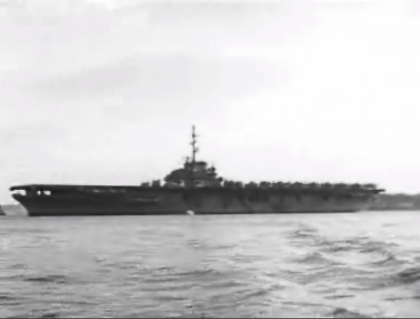 Porta-aviões “Leyte” em Lisboa