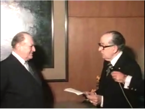 Olavo V da Noruega na Fundação Gulbenkian