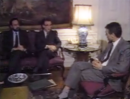 Jorge Sampaio apresenta cumprimentos a Cavaco Silva