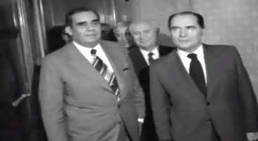 Encontro entre Palma Carlos e Mitterrand