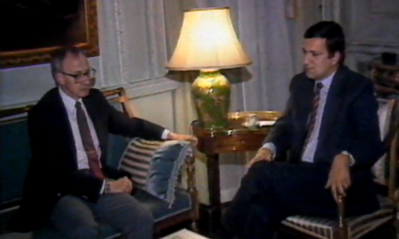 Encontro entre Durão Barroso e Herman Cohen