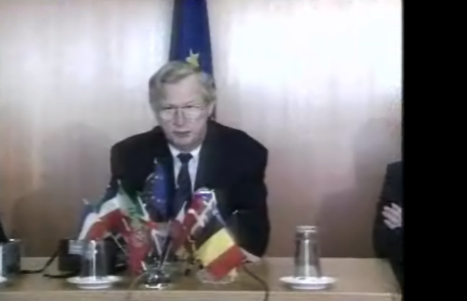 Conferência de imprensa de Frans Andriessen