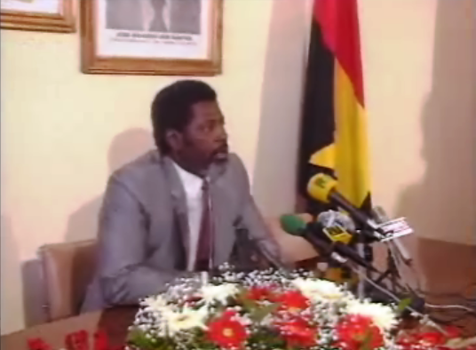 Conferência de imprensa de Rui Mingas