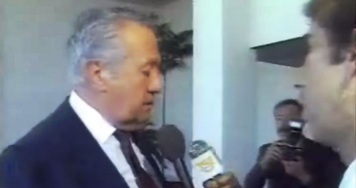 Reacção de Mário Soares ao acidente aéreo de João Soares