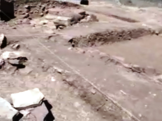 Achados de cerâmica no Cerro da Rocha Branca