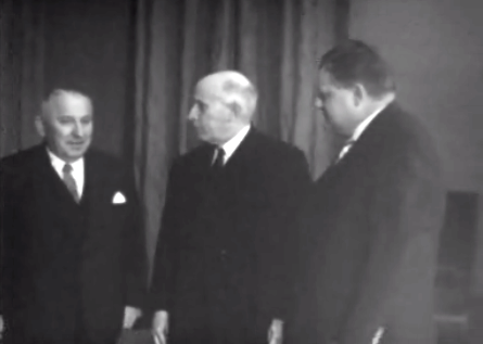 Visita de Franz Josef Strauss