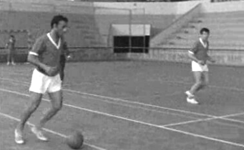 Treino da equipa de futebol do Benfica