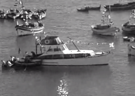 Bênção do barco de pesca Pioneiro