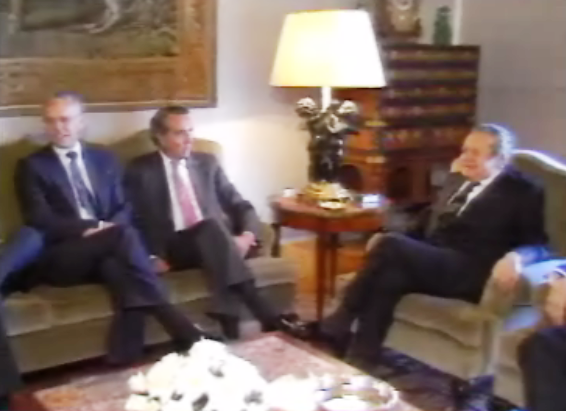 Mário Soares recebe senadores