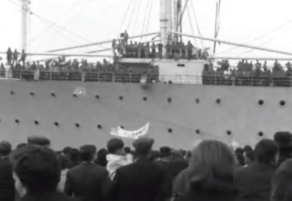 Chegada de militares portugueses a Lisboa