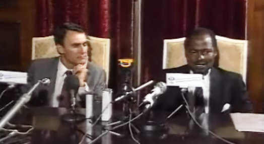 Conferência de imprensa de Cavaco Silva e Chissano