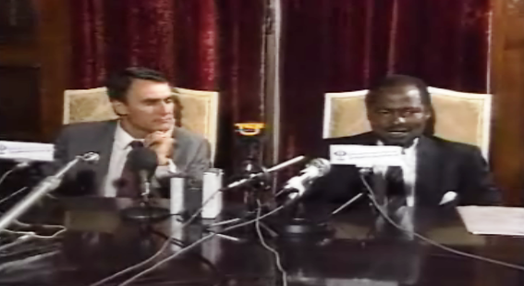 Conferência de imprensa de Cavaco Silva e Chissano