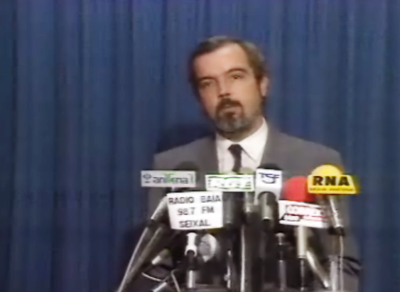 Conferência de imprensa de Fernando Nogueira