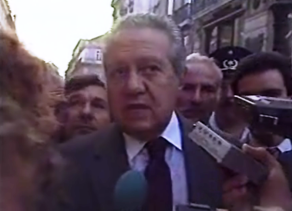 Declarações de Mário Soares e de Cavaco Silva sobre o incêndio no Chiado